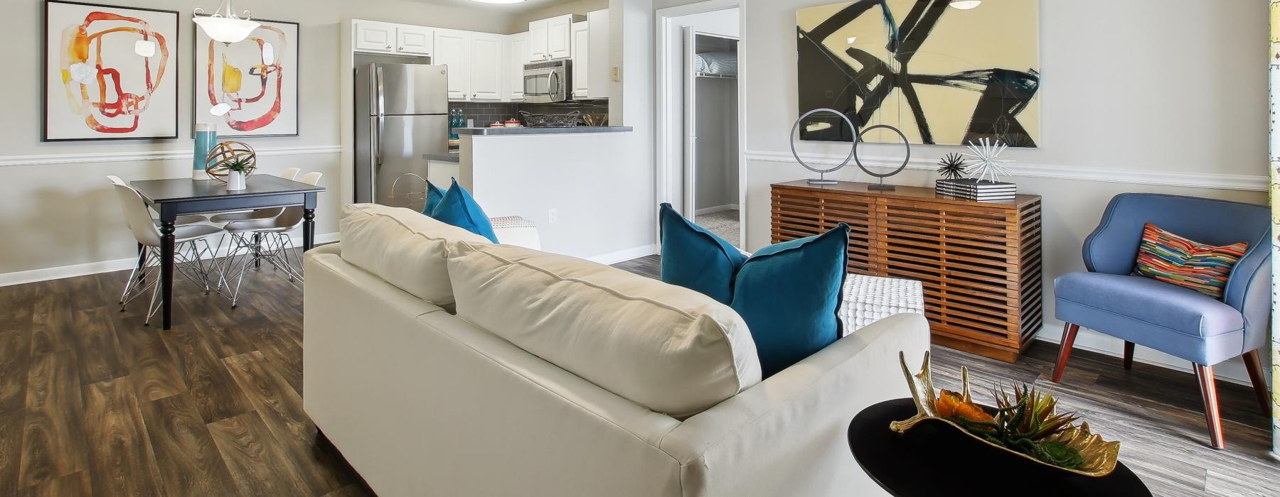 open concept living areas